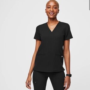 2 Figs Black scrubs sets (2) pants (2) tops